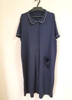 西松屋 マタニティパジャマ ワンピース L 紺