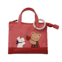 ファミリア　ミニバッグチャーム　デニムバッグ　RD