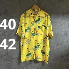 新品　アロハブロッサム　黄色　アロハシャツ　サイズ定価20,680のサムネイル