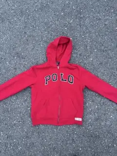 90s Polo Ralph Lauren レッドパーカー L/14-16