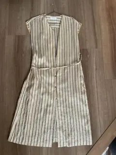 ユナイテッドアローズ ストライプ シャツワンピース