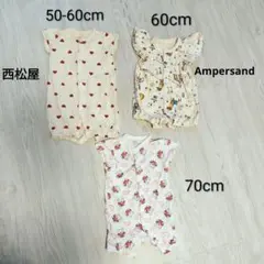 半袖ロンパース3枚セットのサムネイル