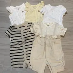 babyGAP・cottoli ベビー服 ロンパース 5枚セット まとめ売り