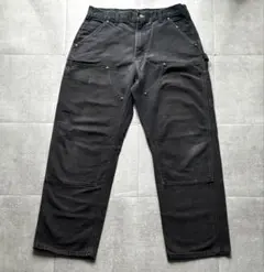 Carhartt ブラックダブルニー W32 裏地チェック#158 - メルカリ