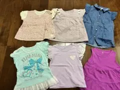 半袖トップス　120cm　女の子用　6点セット　西松屋　UNIQLO