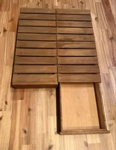 木製すのこ風 引き出し収納ラック