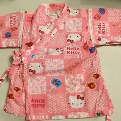 ハローキティー　女の子　甚平　サイズ80