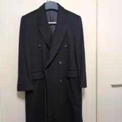 カシミヤ100% ロングコート黒サイズ L