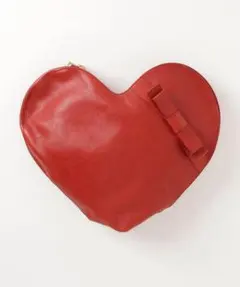 レア品 beautiful people ハート型クラッチバッグ（RED）