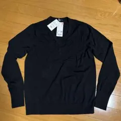 UNIQLO エクストラファインメリノウール Vネックセーター M