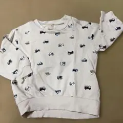 petti main トレーナーはたらくクルマ柄　100㎝