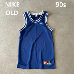 90s ナイキ OLD NIKE 刺繍ロゴ リブライン タンクトップ