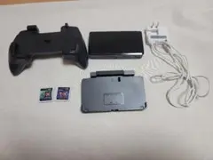 【動作良好】ニンテンドー3DS ブラック 本体 充電器・ゲームソフト付き