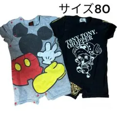 半袖ロンパース サイズ80 BABYDOLL ワンピース チョッパー