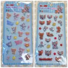 トムとジェリー　ぷくぷくシール　2枚セット　立体シール　新品