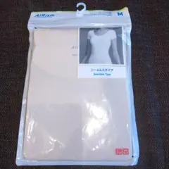 UNIQLO AIRism シームレス Tシャツ M ベージュ
