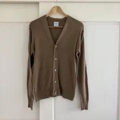 LetroyesコットンVネックカーディガン DEUXIEME CLASSE