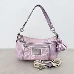 COACH アクセサリーポーチ ポピー シークイン シグネチャー スパンコール