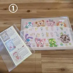 ダッフィー　クリアホルダー　シール