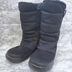 【美品】ホーキンススポーツ ボア付き スノーブーツ 黒