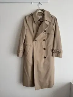 ベージュ トレンチコート ウエストベルト付き