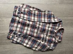 プチバトー　150cm コットン長袖シャツ チェック柄　フランネル