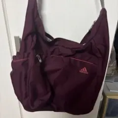 adidas ショルダーバッグ バーガンディ