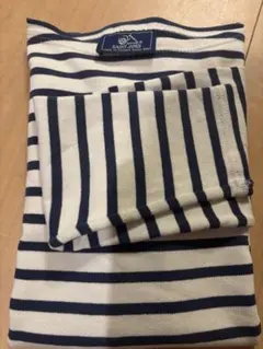 ストライプ 長袖Tシャツ ホワイト/ネイビー