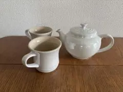 レア✨ル・クルーゼ シャイニーストーン クリーマー＆シュガーポット