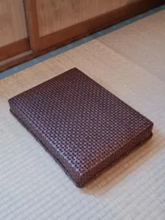 4F【極美品・希少】昭和レトロ 天然い草 手彫り造り 畳台 五月人形 