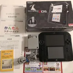 ニンテンドー2DS クリアブラック　箱　付属品完備