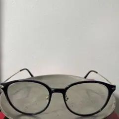 Zoff 黒縁メガネ　ブルーライトカットレンズ