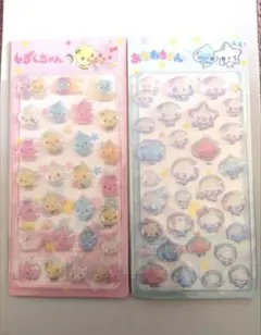 あわわちゃん、しずくちゃん ドロップシール ぷっくり シール帳にも！