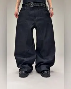 ANDER HUNK アンダーハンク オーバーダイバギーデニムカーゴパンツ 