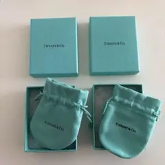 ティファニー　空箱　ラッピング　巾着　Tiffany ２箱セット