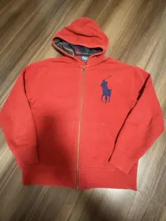 Polo by Ralph Lauren 赤パーカー 140