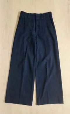 UNIQLO ユニクロ ワイドトラウザージーンズ ネイビー