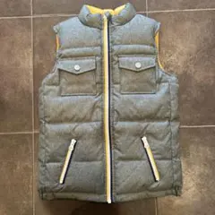 ビーミング バイ ビームス リバーシブルダウンベスト グレー/イエロー 120