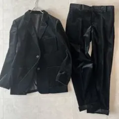 美品✨マーガレットハウエル　上質ベロアセットアップ パンツ黒 L〜XL III