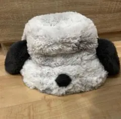 USJ スヌーピー ふわふわ帽子 バケットハット グレー