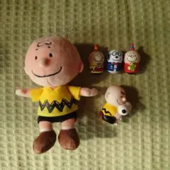 チャーリー・ブラウン ぬいぐるみ クーナッツ おきあがりこぼし フィギュアセット