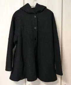 美品　HIROKO DESSINER　ヒロコデシネール　フード付きコート
