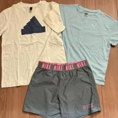 adidas・Puma・Nike Tシャツとショーツセット