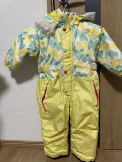 子供用スキーウェア イエロー・グリーン