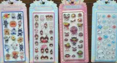 アンパンマン、モンチチ、ヒスミニ、しずく、アクリルシールセット 4枚セット