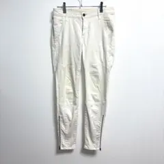 ✨高級・訳あり✨ ヒステリックグラマー【M】デニム 白 ジーンズ タイト ジップ