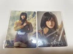 ミュージカル進撃の巨人 進撃ミュ クリアカード ミカサ・アッカーマン 七木奏音