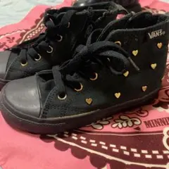 バンズ　VANS 女の子　スニーカー　ハイカット　18センチ