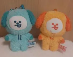 BT21 5周年記念 レインボーマスコット グリーン オレンジ2つセット