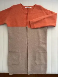 BLACK BY MOUSSY バイカラーニットコート